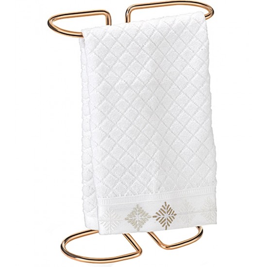 Porta Toalha Lavabo Premium Rose Gold